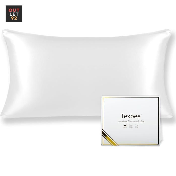 TEXBEE 100% Mulberry siidist padjapüür 40x80cm, Ivory White 1tk/pk.